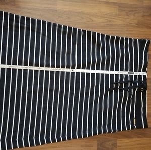 Lauren Nautical Maxi skirt, Dark Navy/black 99% cotton, t-shirt stretch